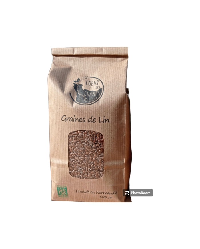 Graines de Lin Brun de Normandie Graines de Lin Brun de Normandie